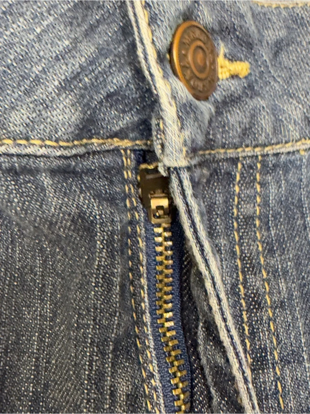 Merona Dark Blue Long Denim Jean Shorts/ Jorts size 10